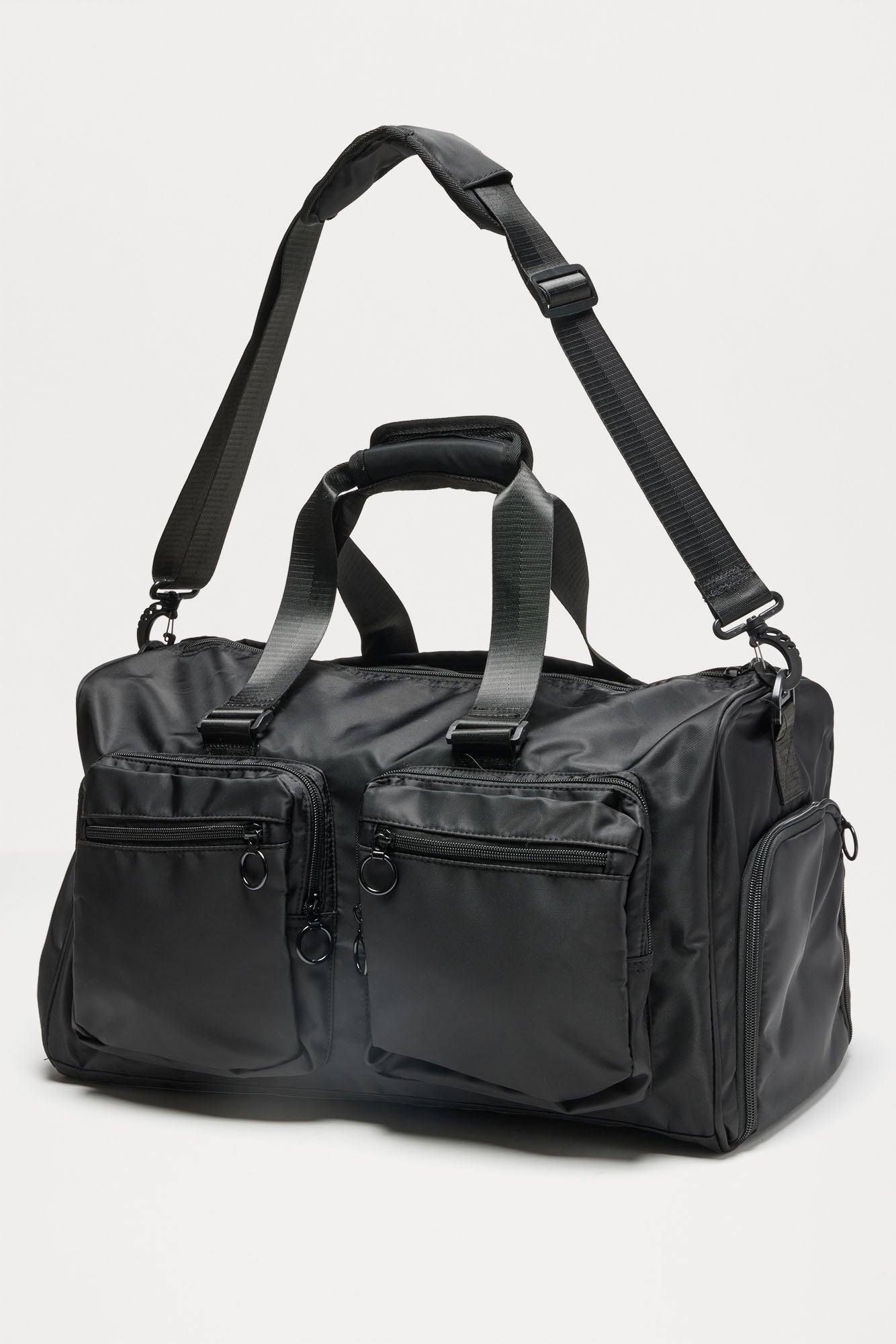 Travel Ready Mid Size Utility Duffle Bag - Black