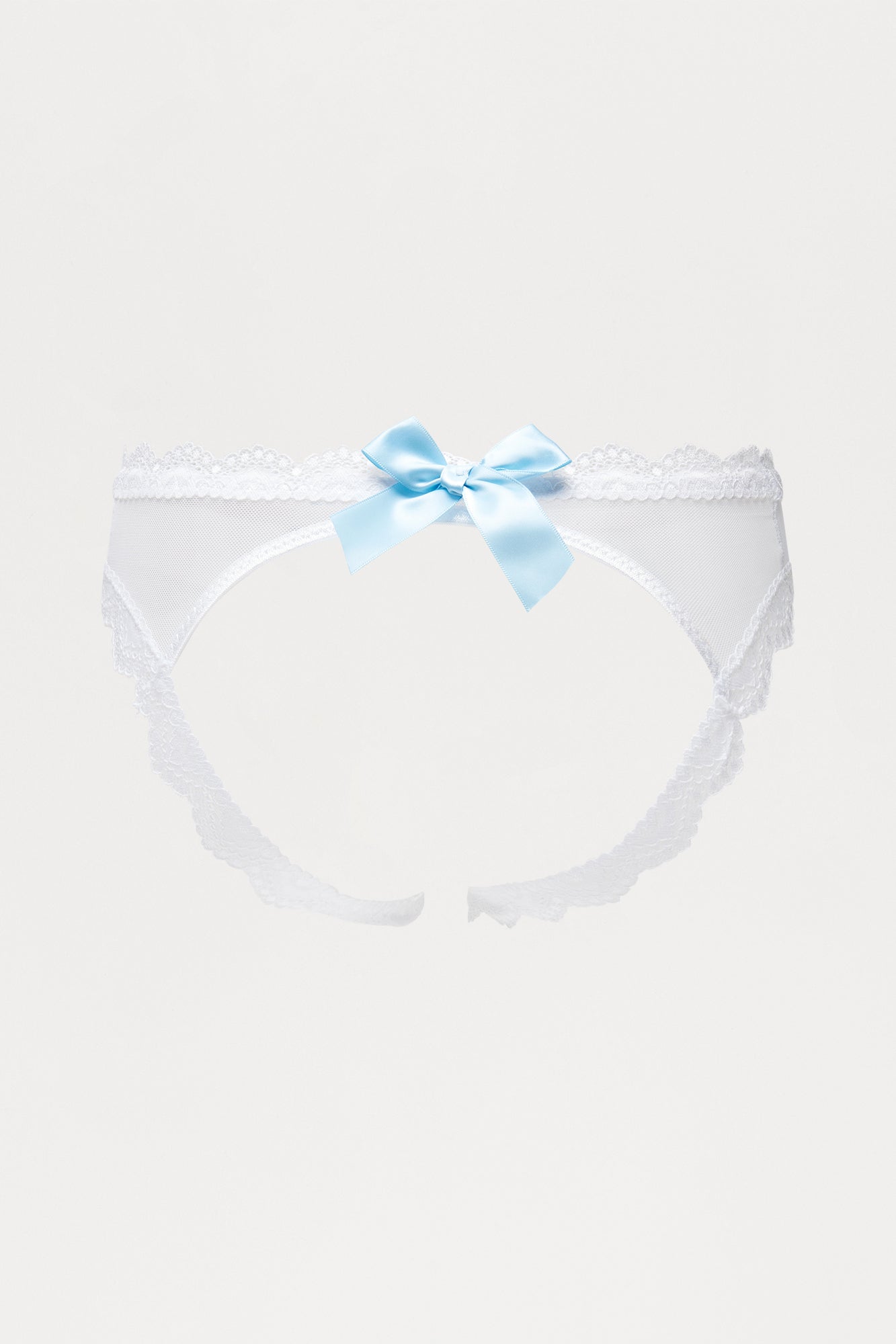 Nothing Like This Lace Crotchless Panty - White