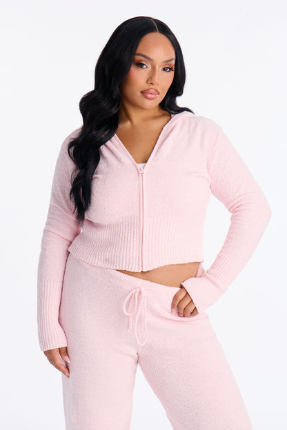 Jenna Cozy Pant Set - Pink