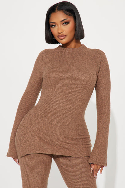 Clarissa Cozy Pant Set - Mocha