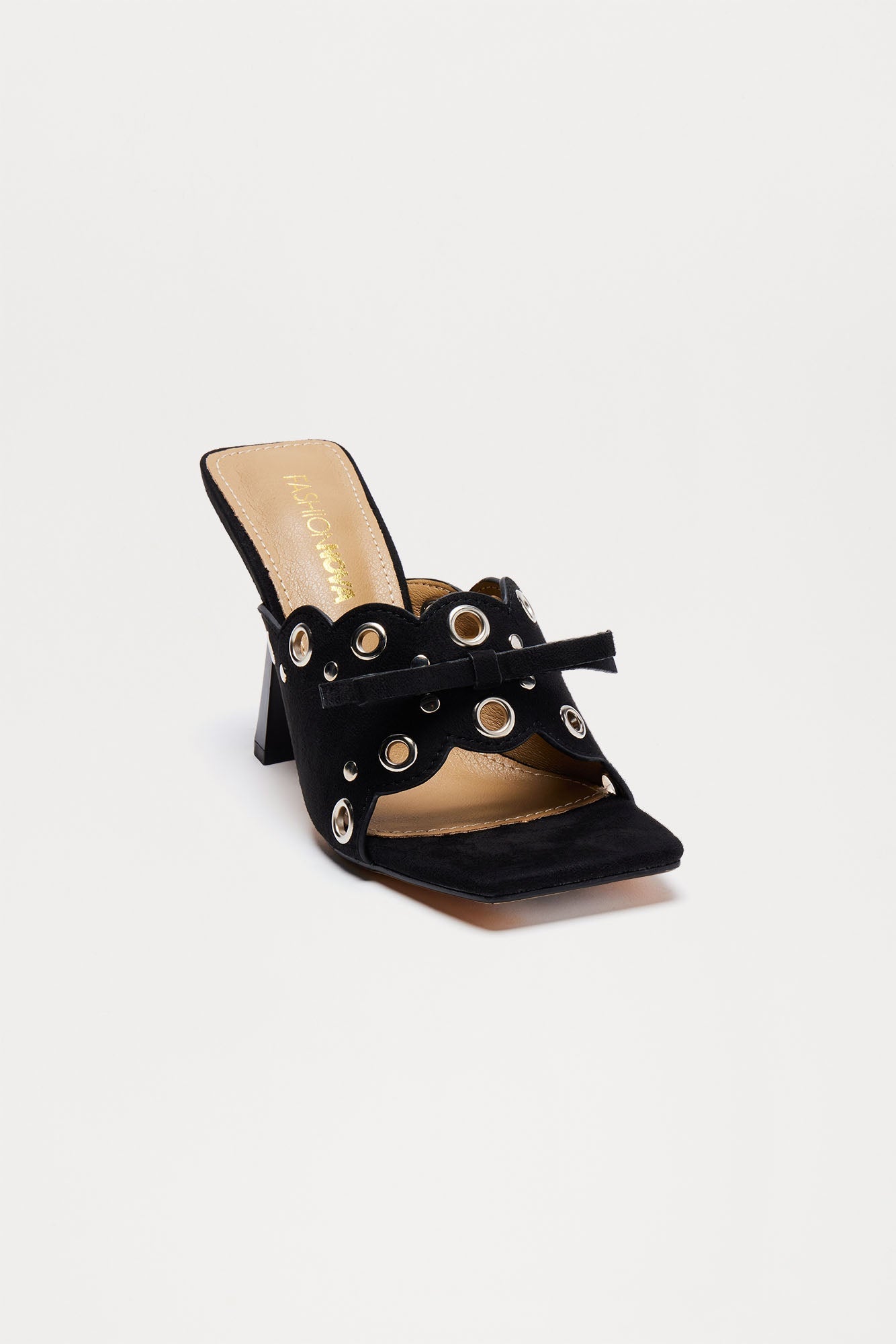 Karma Grommet Mules - Black