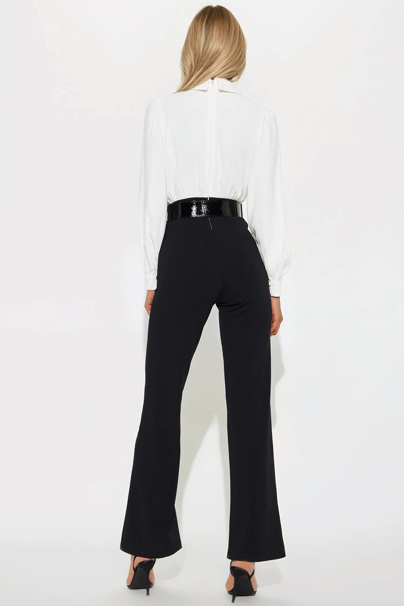 All Facts Jumpsuit - White/Black