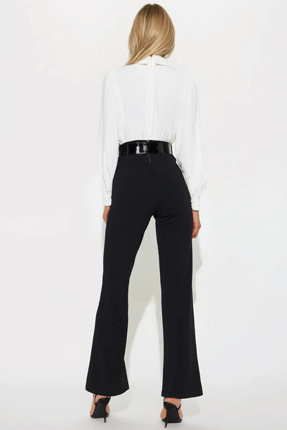 All Facts Jumpsuit - White/Black
