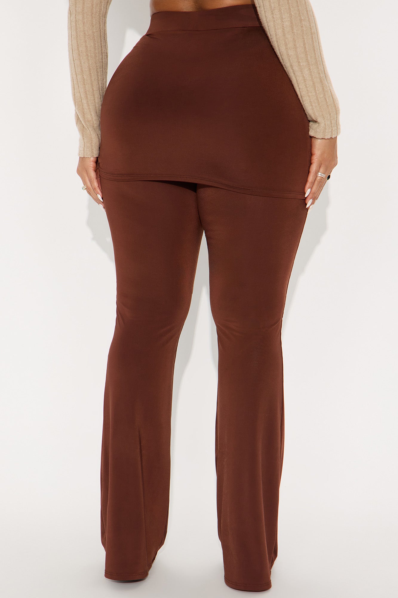 Paloma Wrap Skirt Pant - Chocolate