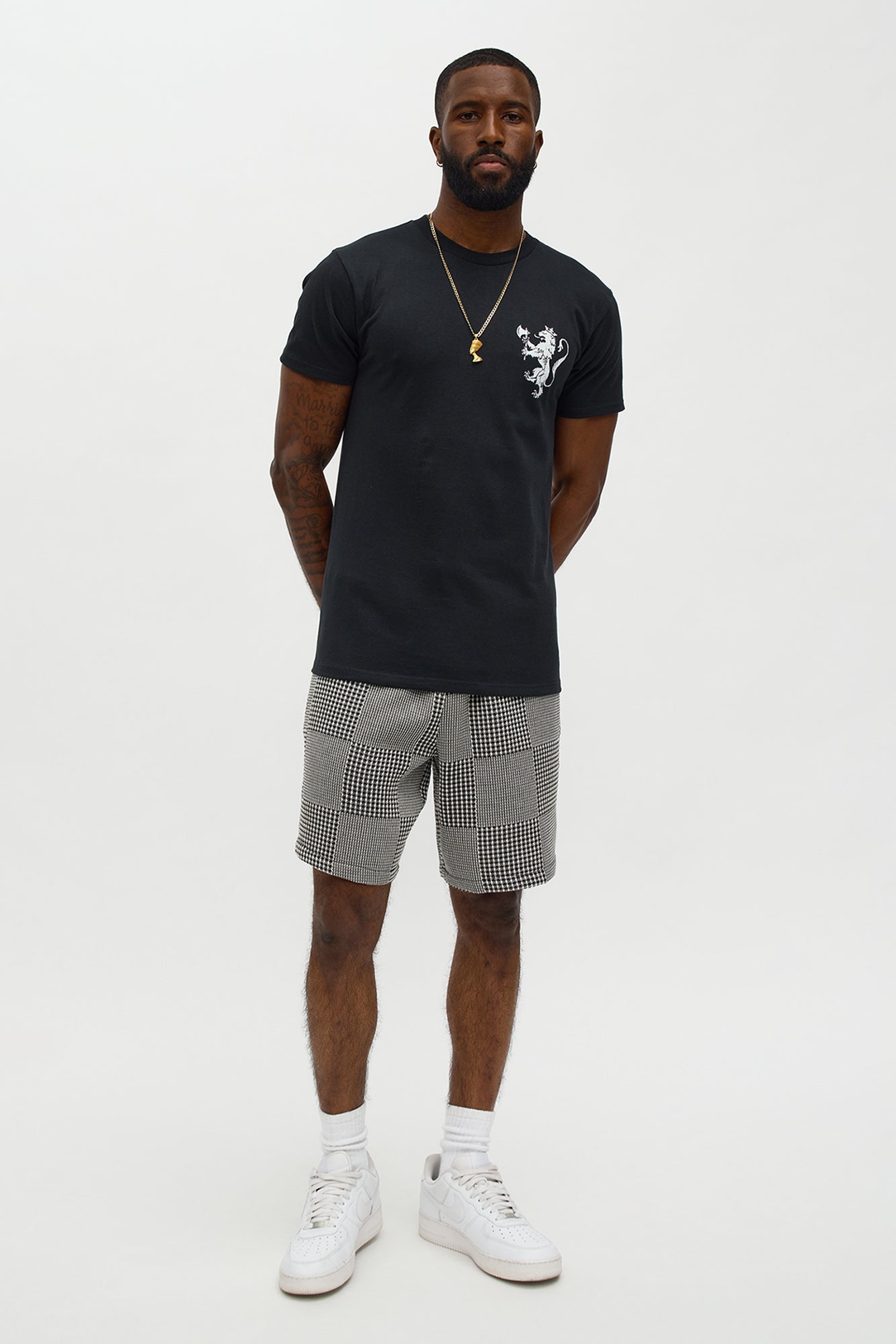 Relaxed Get That Check Short - Black