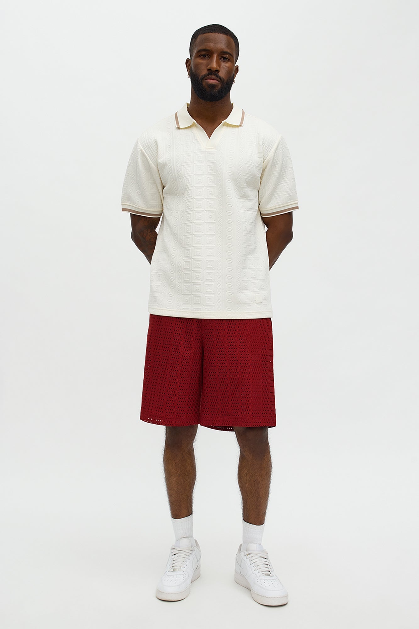 Relaxed Oarken Air Short - Burgundy