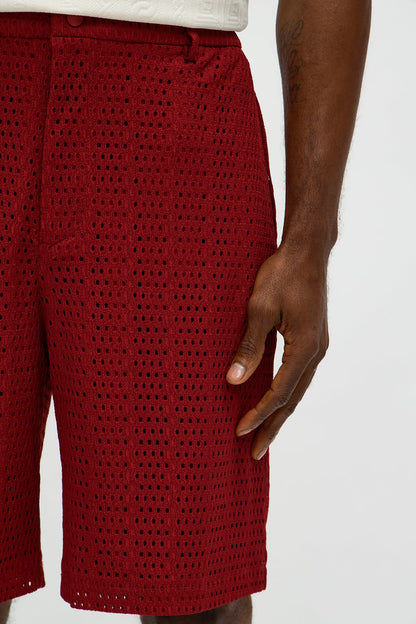 Relaxed Oarken Air Short - Burgundy