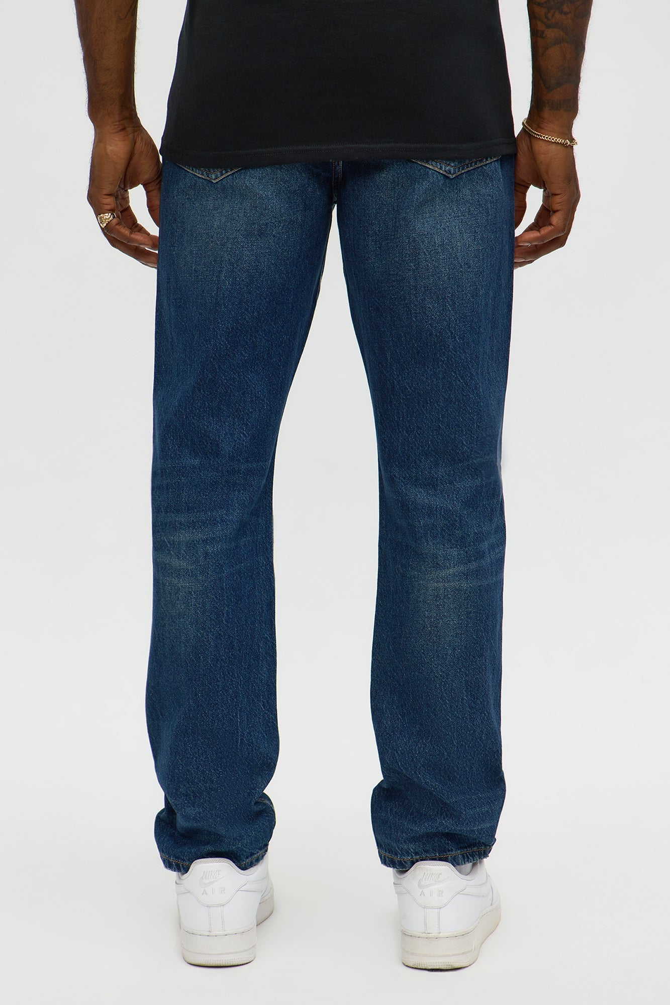 Slim Distressed Flex Jean - Dark Wash