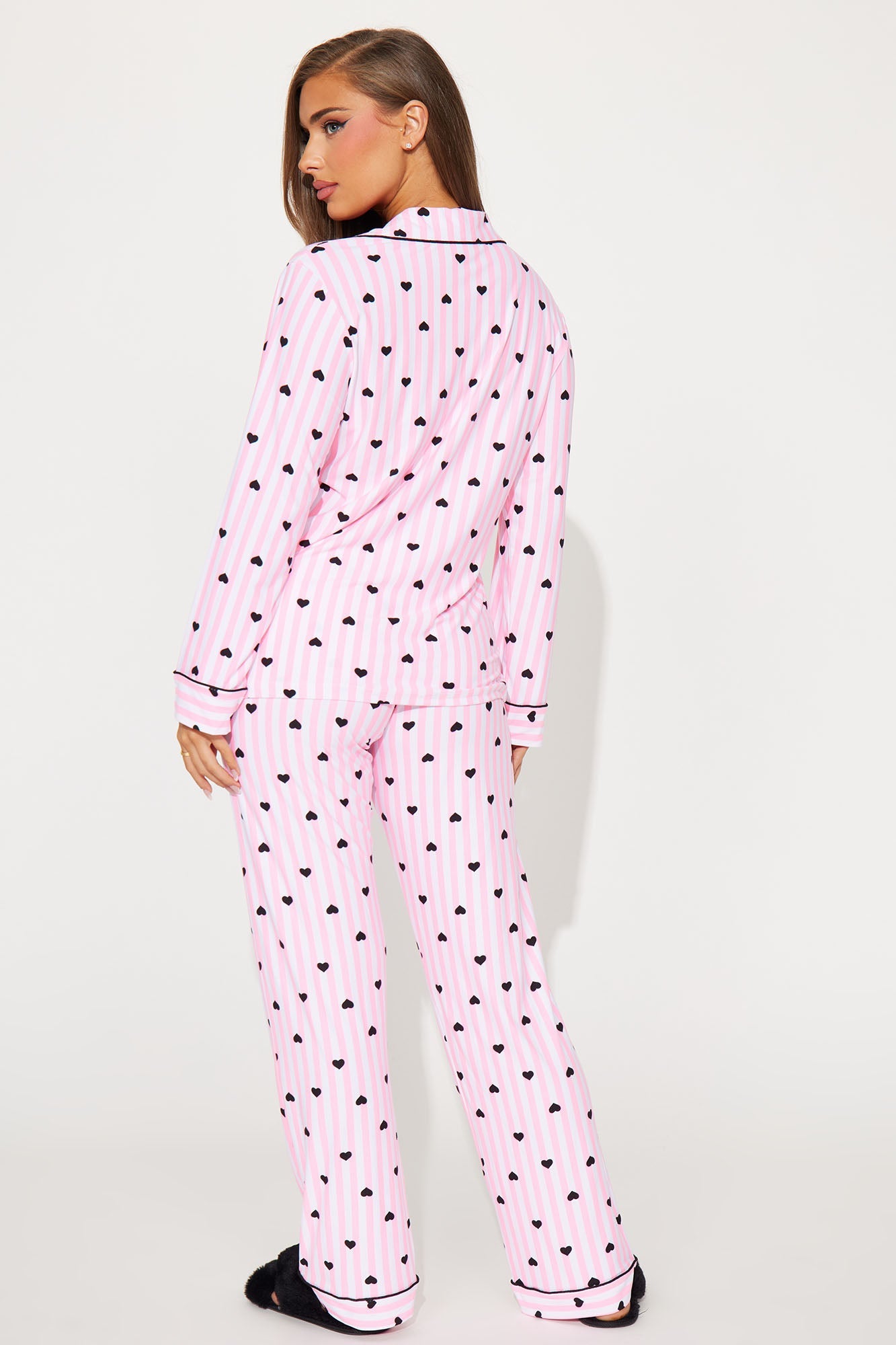 Sleeping In 3 Piece PJ Pant Set - Pink/combo