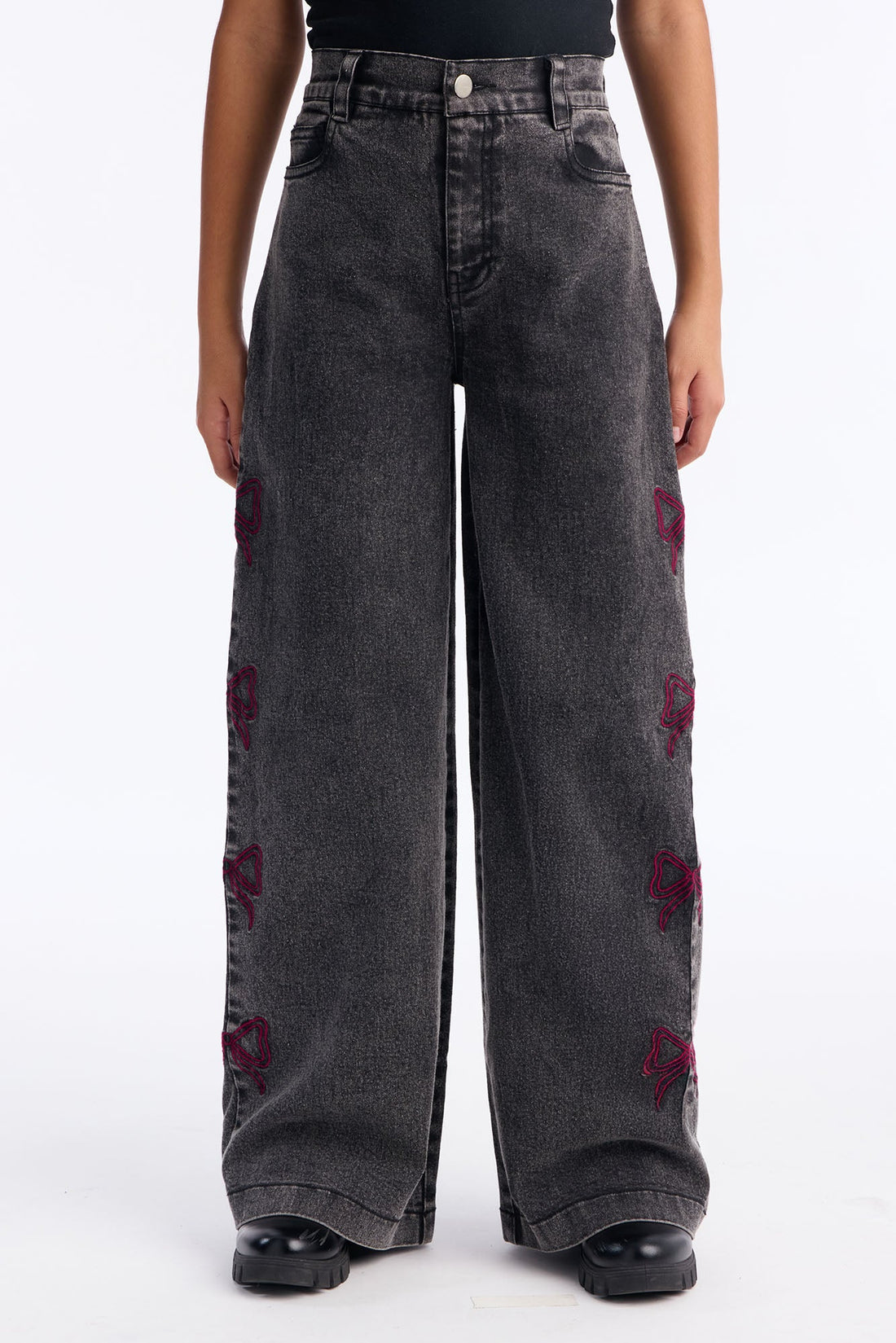 Mini Set My Mind To It Jeans - Grey