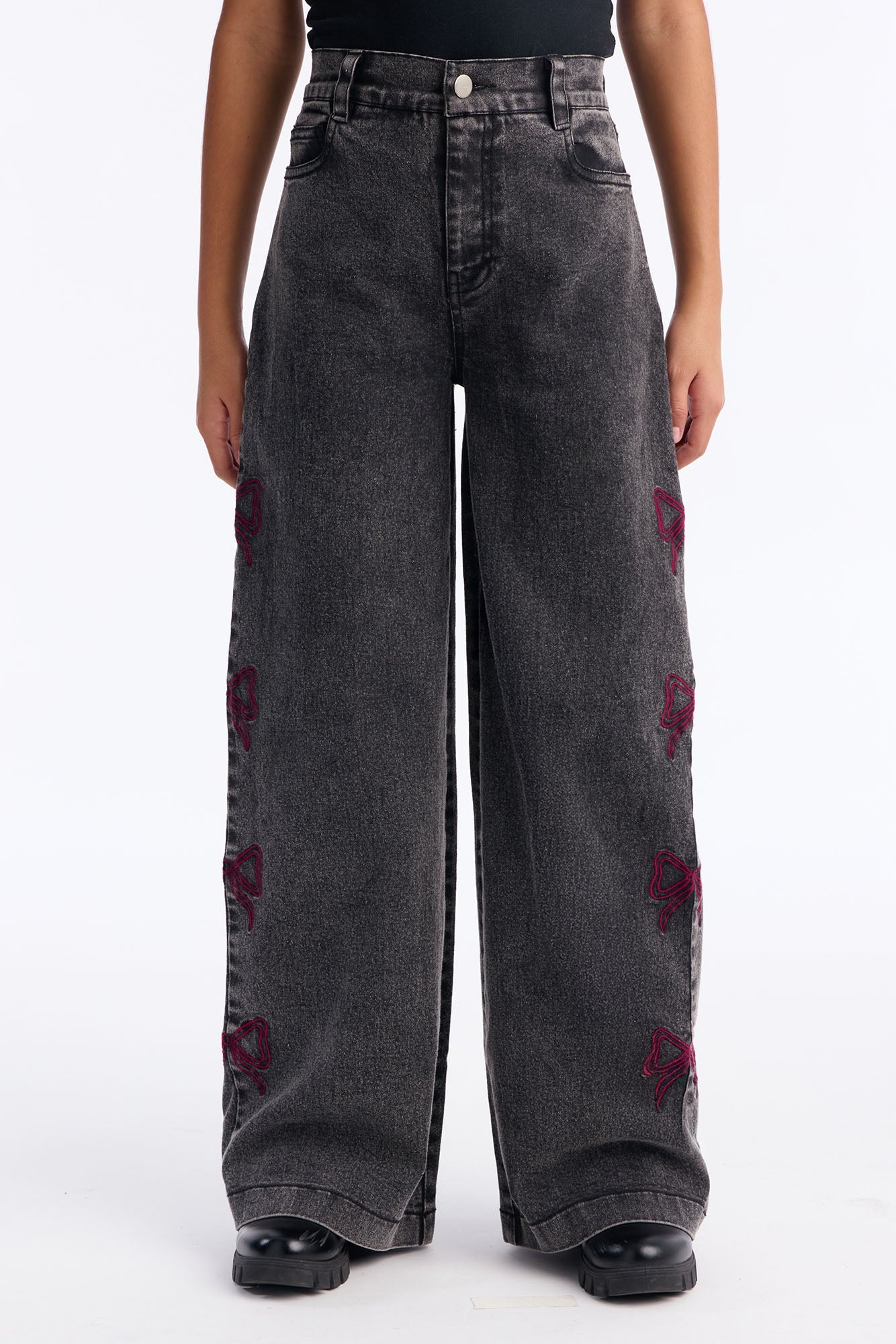 Mini Set My Mind To It Jeans - Grey