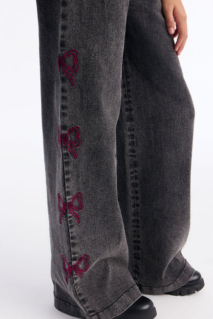 Mini Set My Mind To It Jeans - Grey