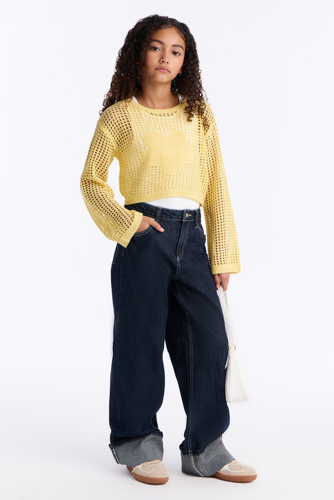 Mini Maisie 2Fer Top - Yellow/combo
