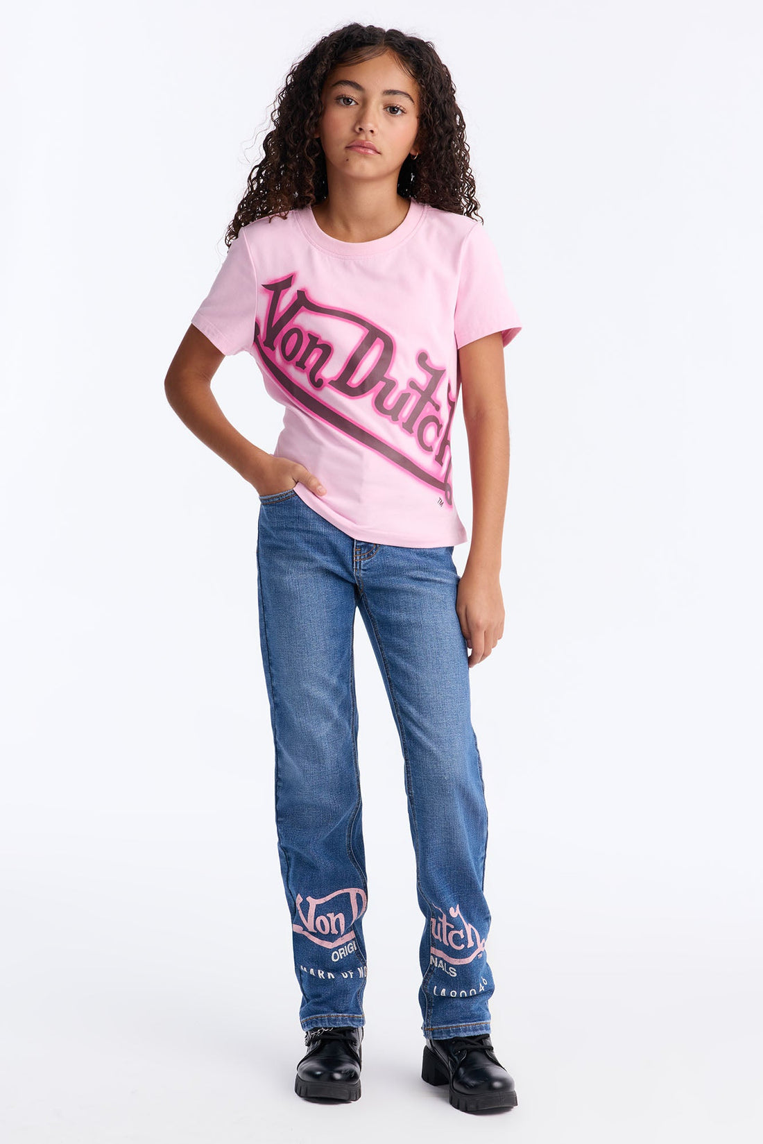 Mini Von Dutch Defy The Ordinary Bootcut Jean - Medium Wash