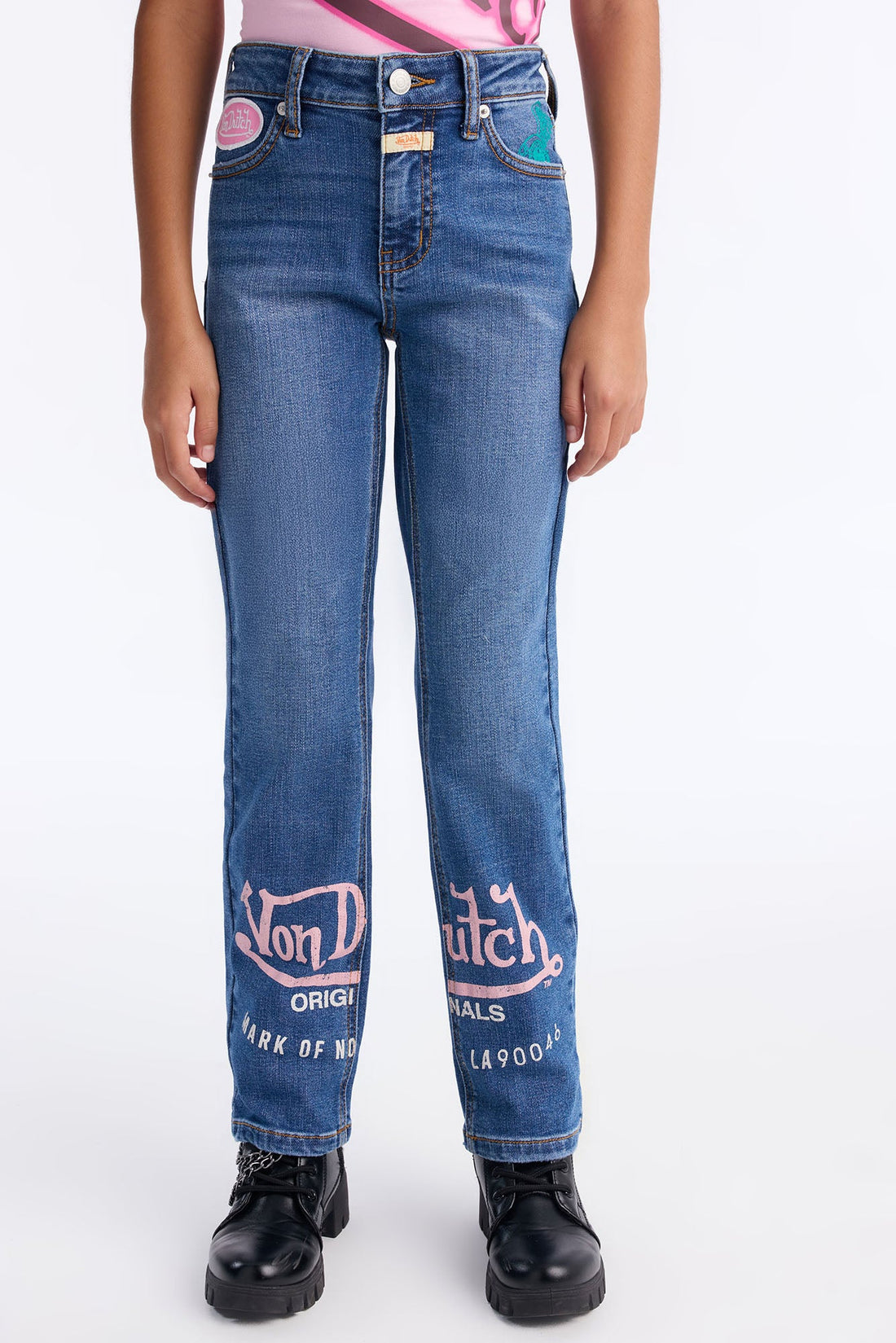 Mini Von Dutch Defy The Ordinary Bootcut Jean - Medium Wash