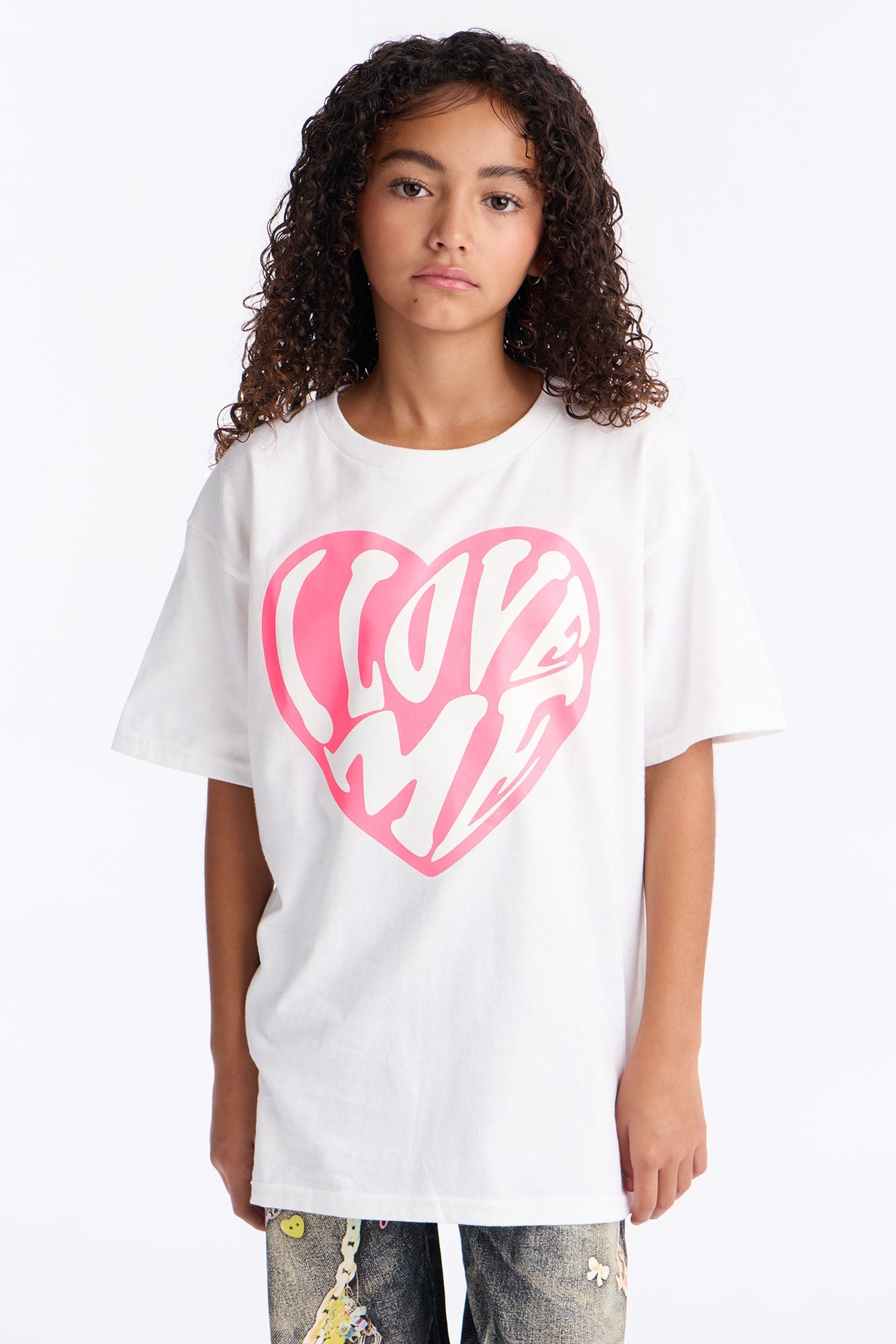 Mini I Love Myself Short Sleeve Tee - White