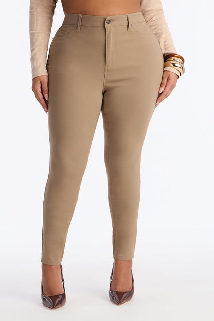 Tall Hyperstretch Skinny Pants - Tan