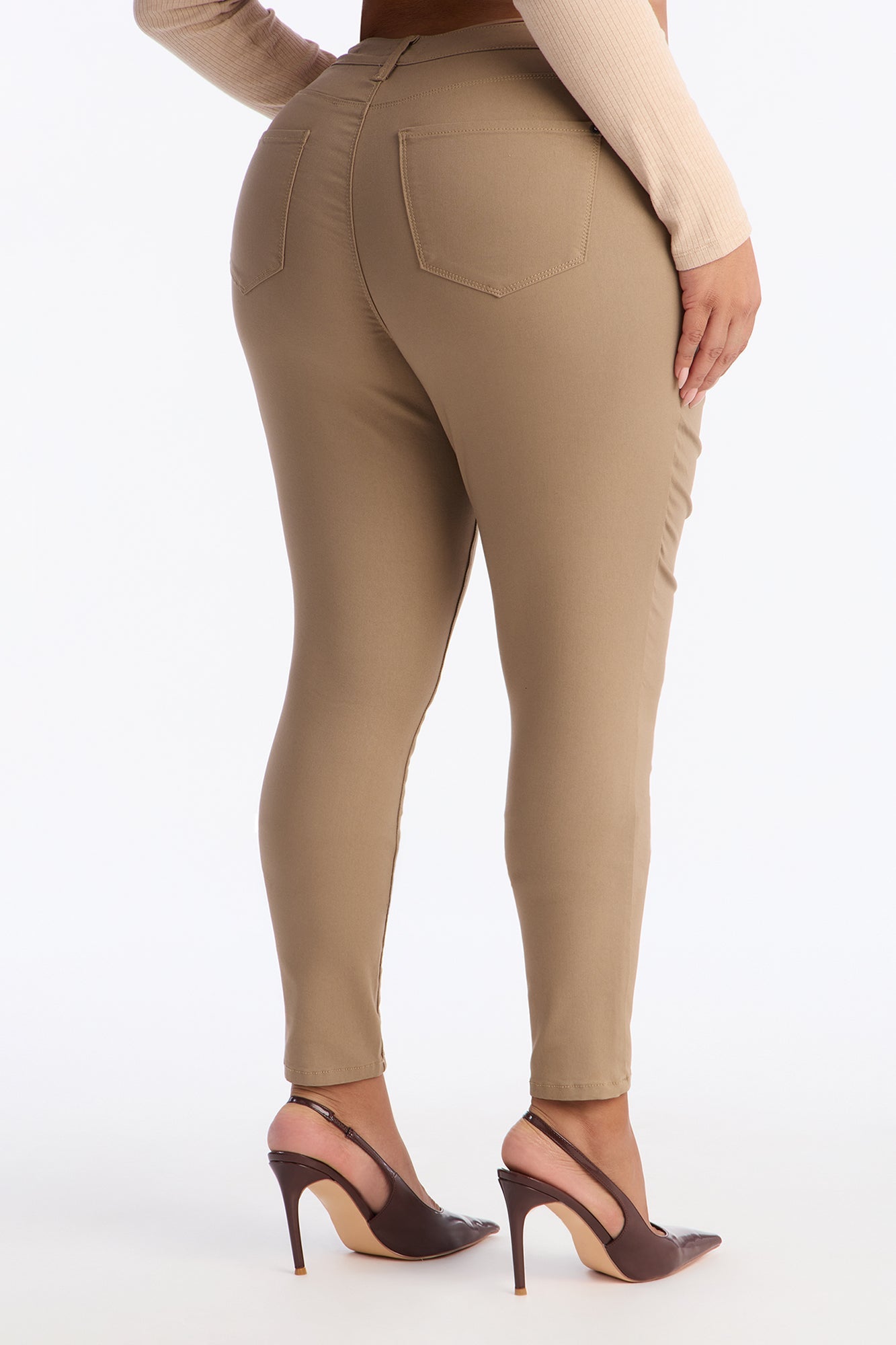 Tall Hyperstretch Skinny Pants - Tan