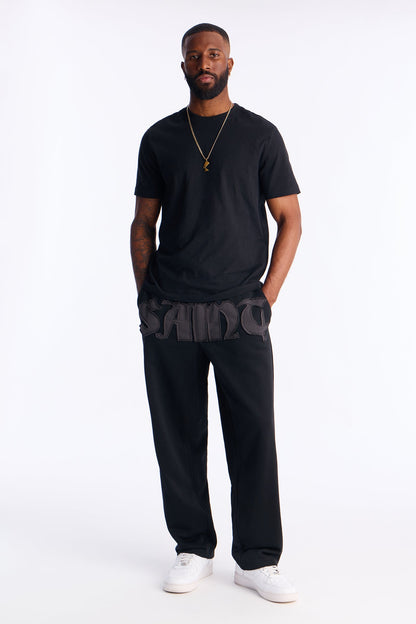 Saint Straight Sweatpants - Black