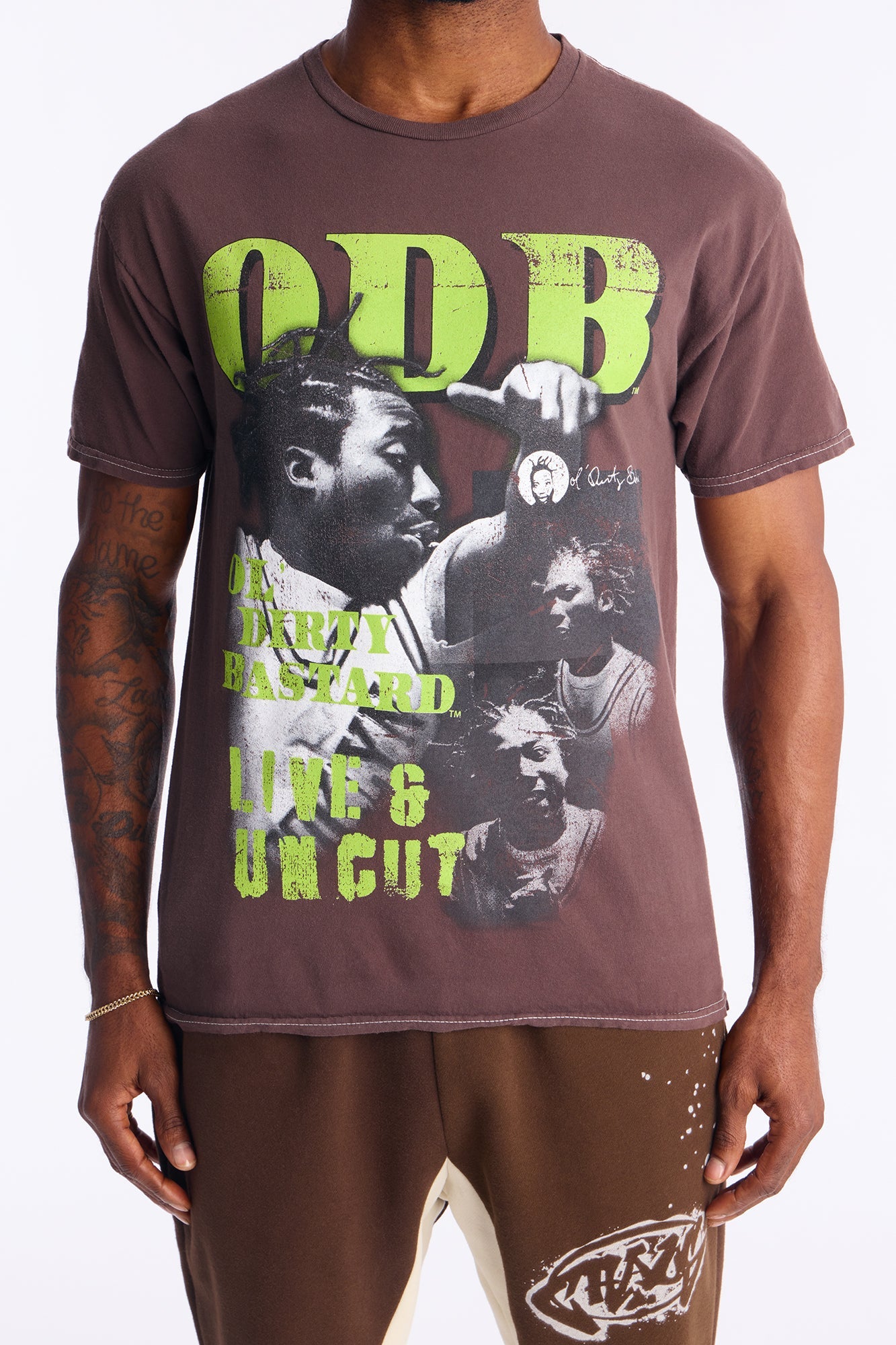 ODB Live And Uncut Short Sleeve Tee - Brown