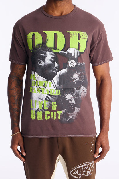 ODB Live And Uncut Short Sleeve Tee - Brown