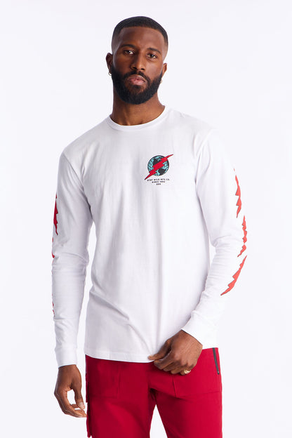 Wild Ones Never Die Long Sleeve Tee - White