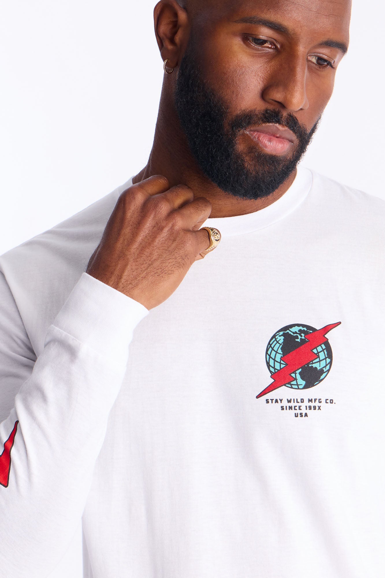 Wild Ones Never Die Long Sleeve Tee - White