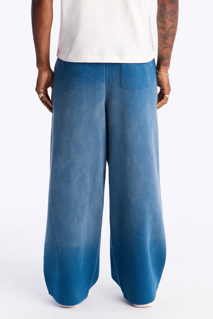 Wide Leg Carpenter Sweatpants - Blue
