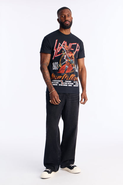 Slayer 1983 Tour Short Sleeve Tee - Black