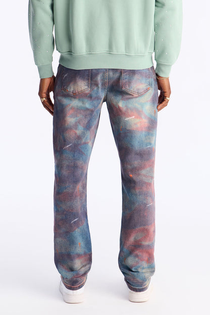 Slim Street Artist Rip And Repair Jean - Blue Wash