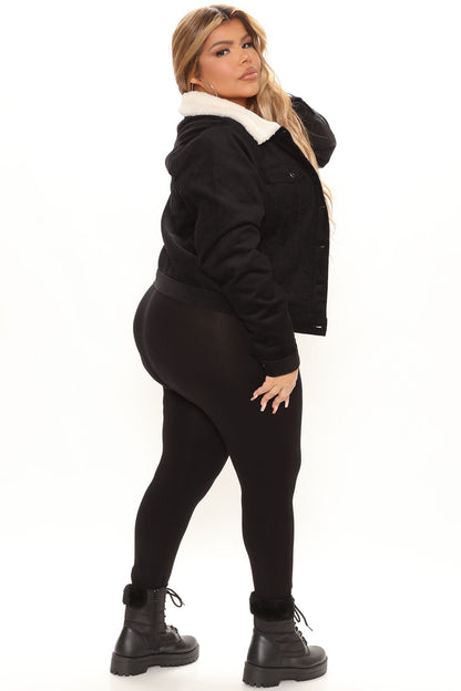 Can It Be Corduroy Jacket - Black