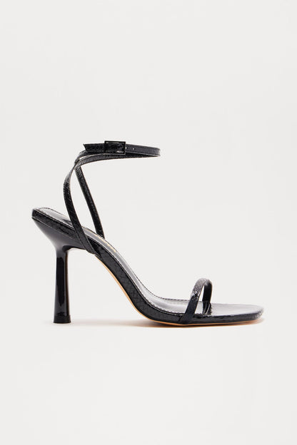 Radiant Night Heeled Sandals - Black