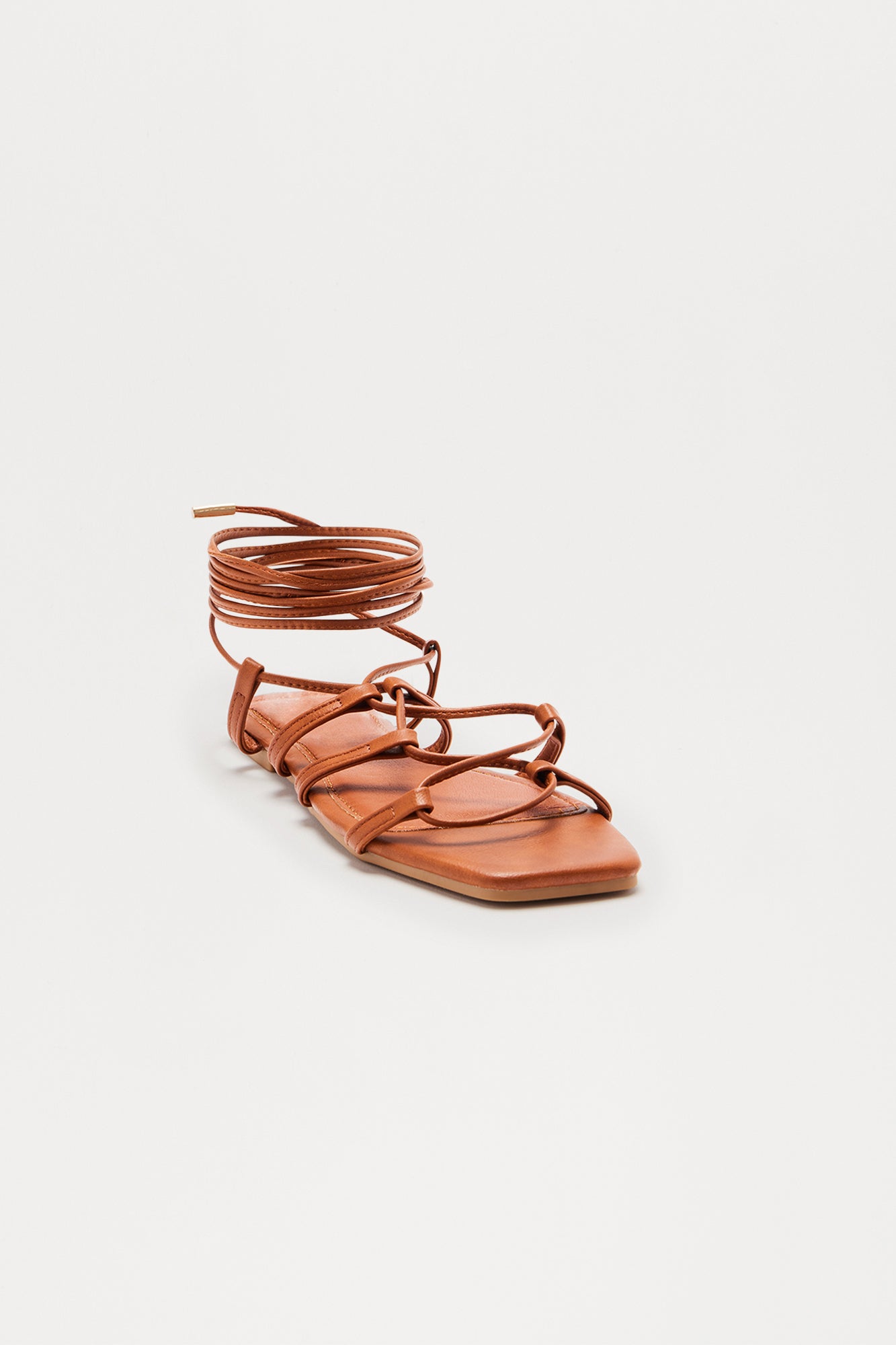 Lyle Wrap Up Sandals - Tan