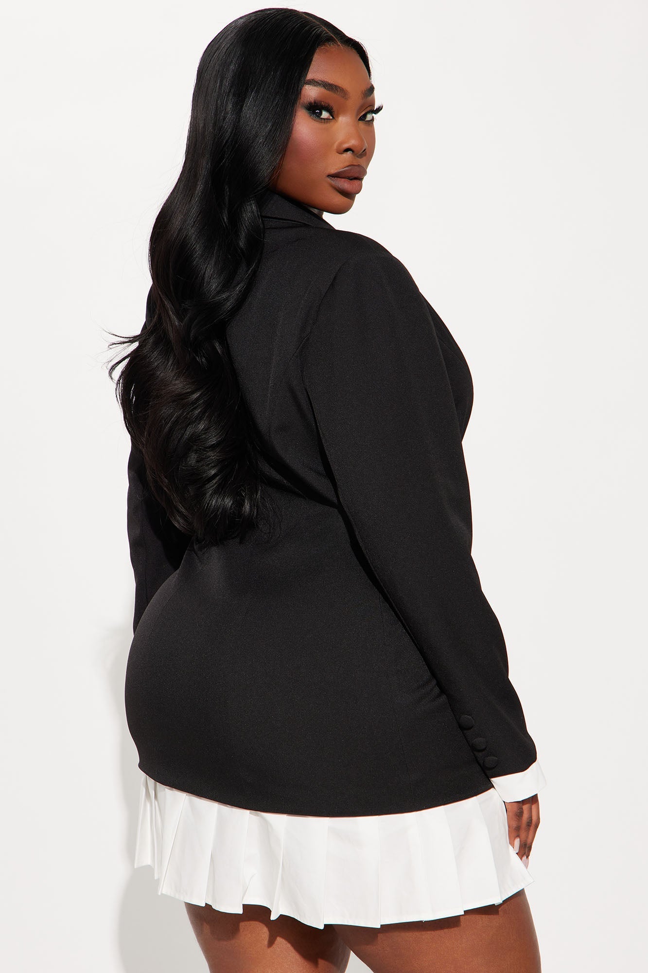 Trust The Process Blazer Mini Dress - Black