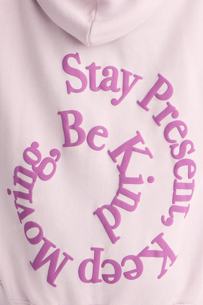 Positive Vibes Fleece Jogger Set - Lilac