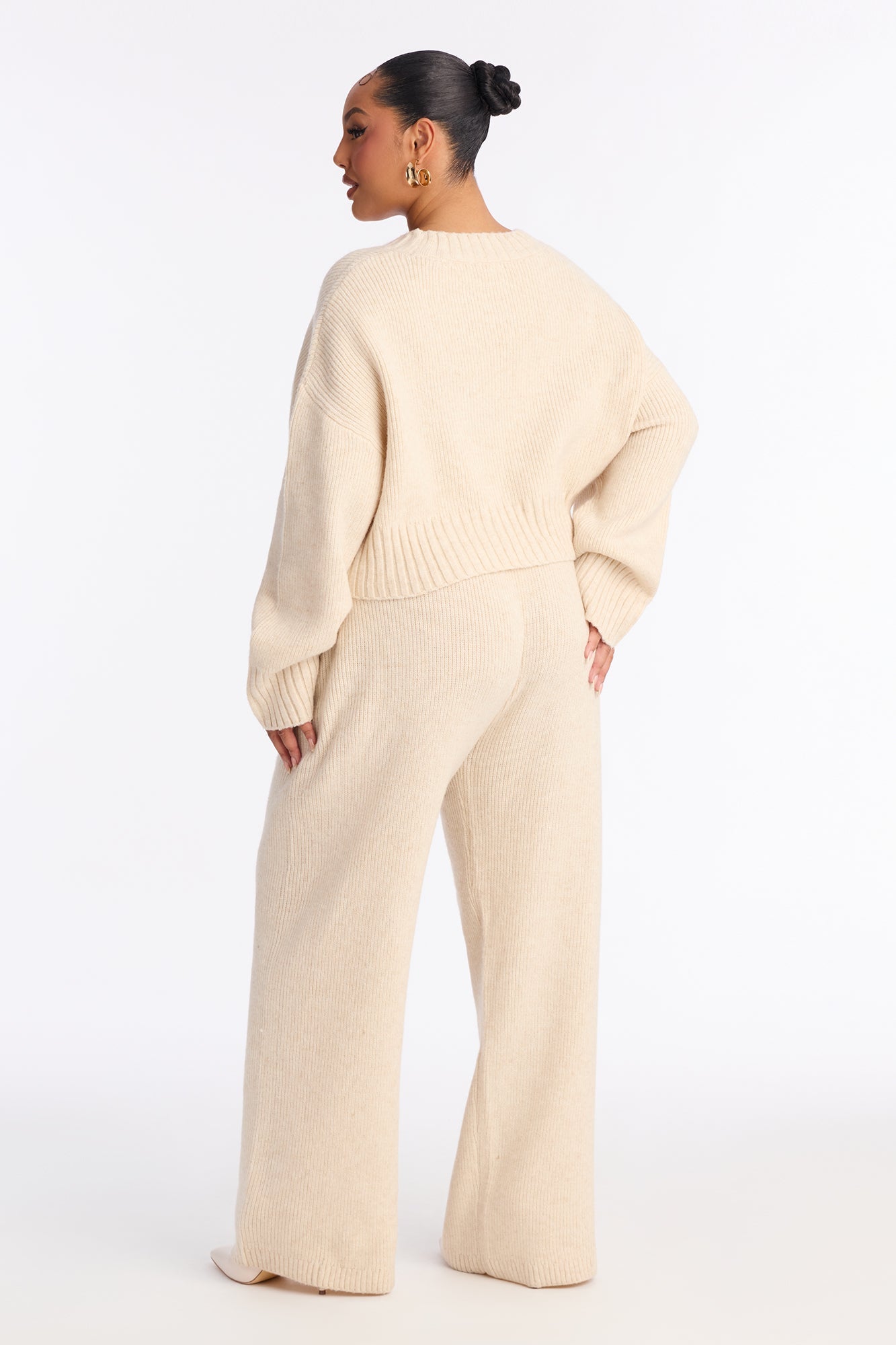 Mila Pullover Sweater Pant Set - Oatmeal