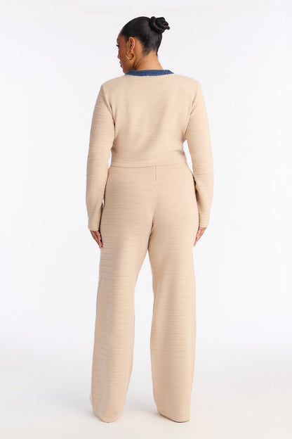 Minimal Vibe Sweater Pant Set - Taupe