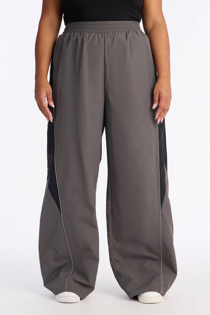 Set The Trend Windbreaker Pants 33 - Charcoal/combo