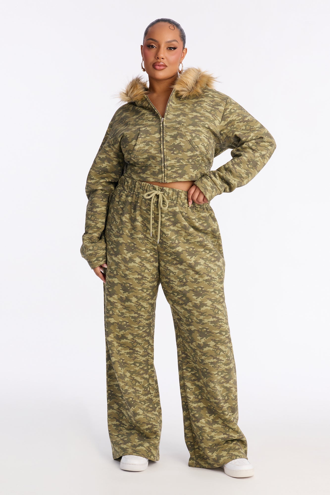 Cody Camo Fleece Hoodie Pant Set - Camouflage