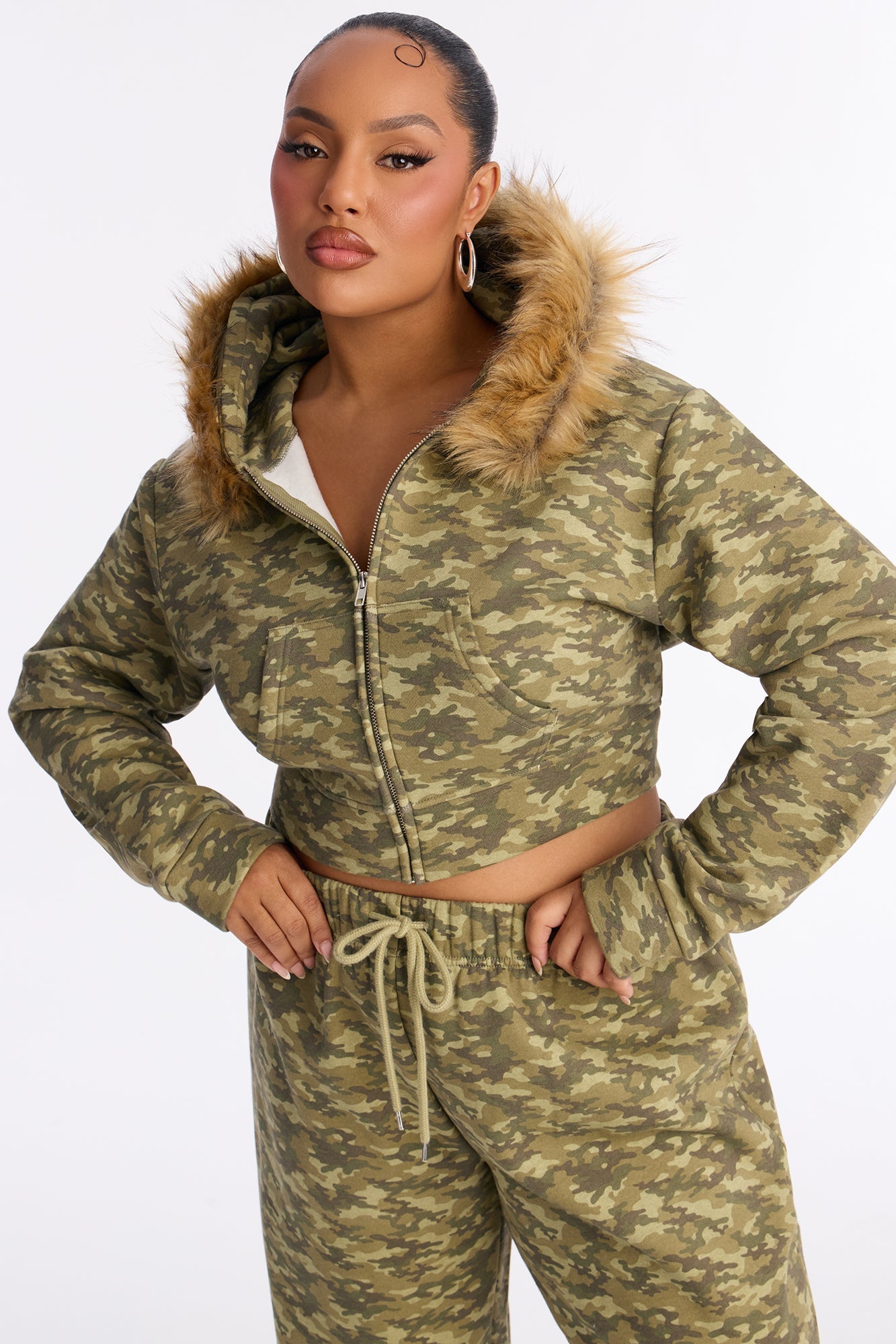 Cody Camo Fleece Hoodie Pant Set - Camouflage