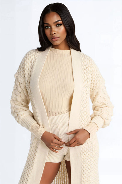 More Than A Memory Duster Short Set - Cream