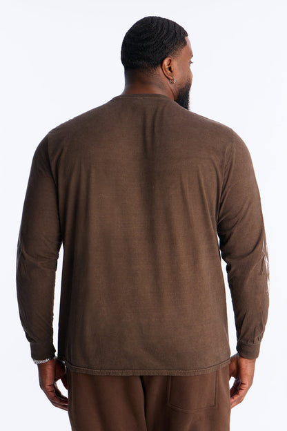 Lonestar Long Sleeve Tee - Chocolate