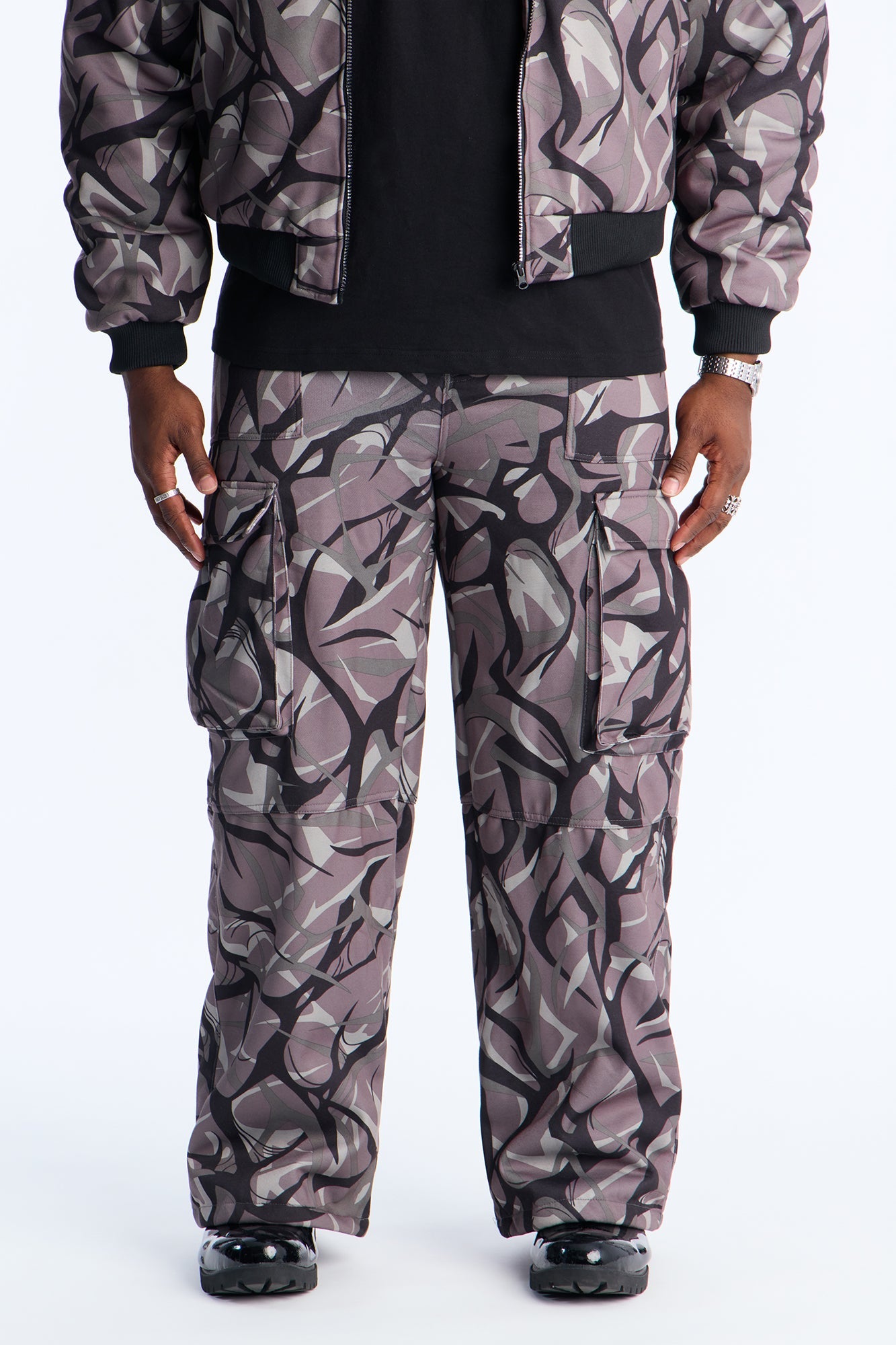 In The Cut Camo Sweatpants - Grey/combo