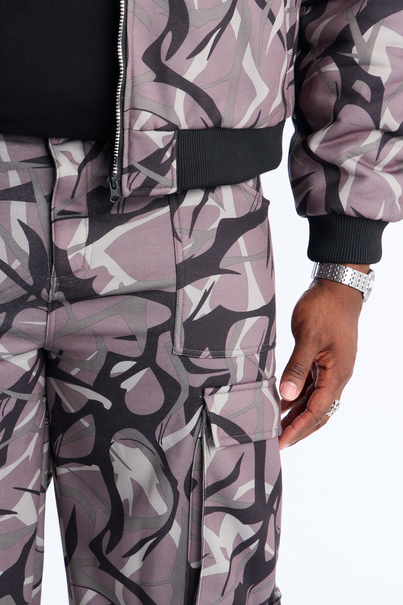 In The Cut Camo Sweatpants - Grey/combo