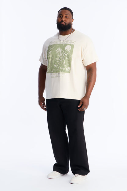Iron Maiden Night Fall Short Sleeve Tee - Natural