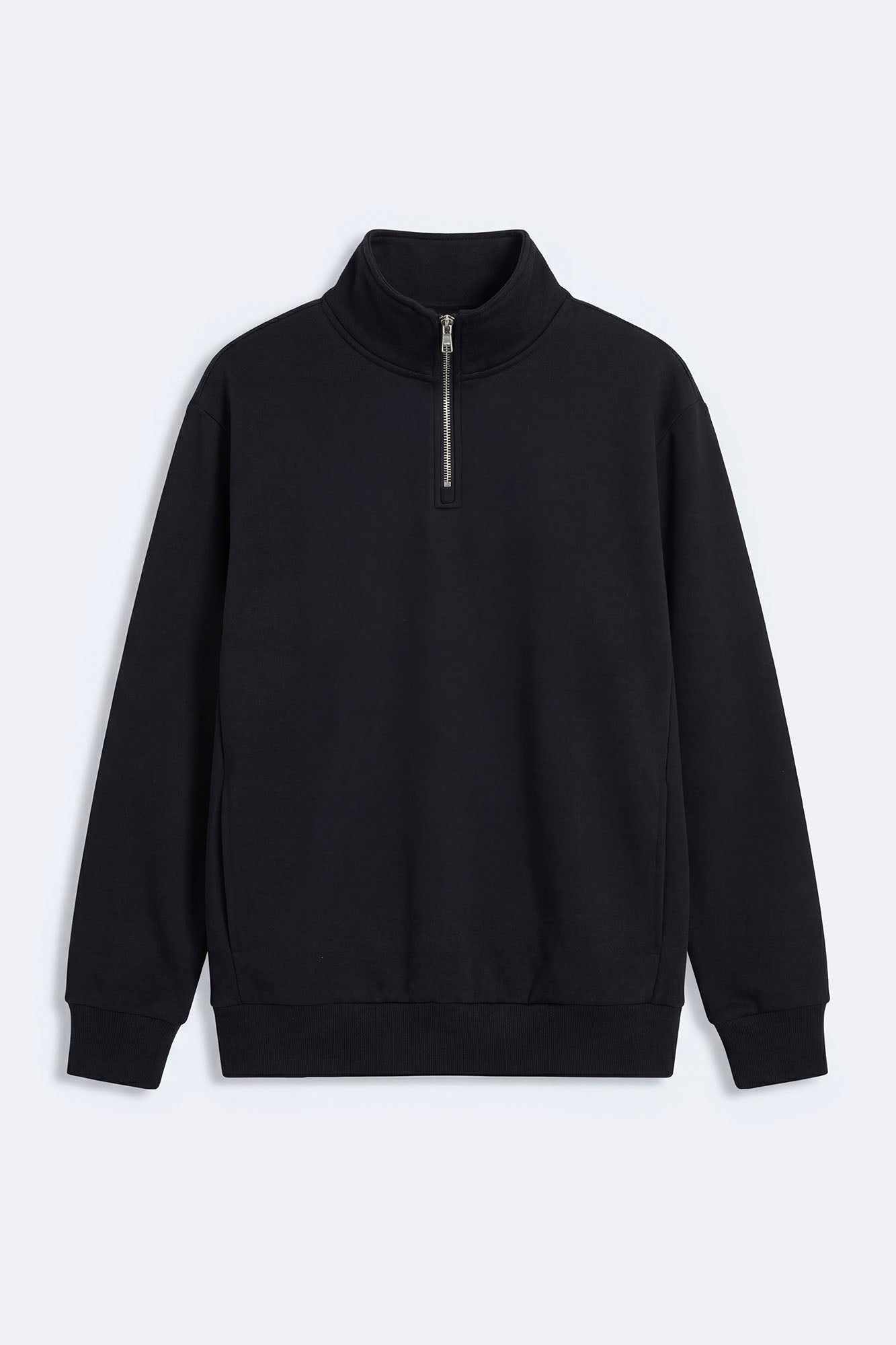Tyson Quarter Zip Sweatshirt - Black