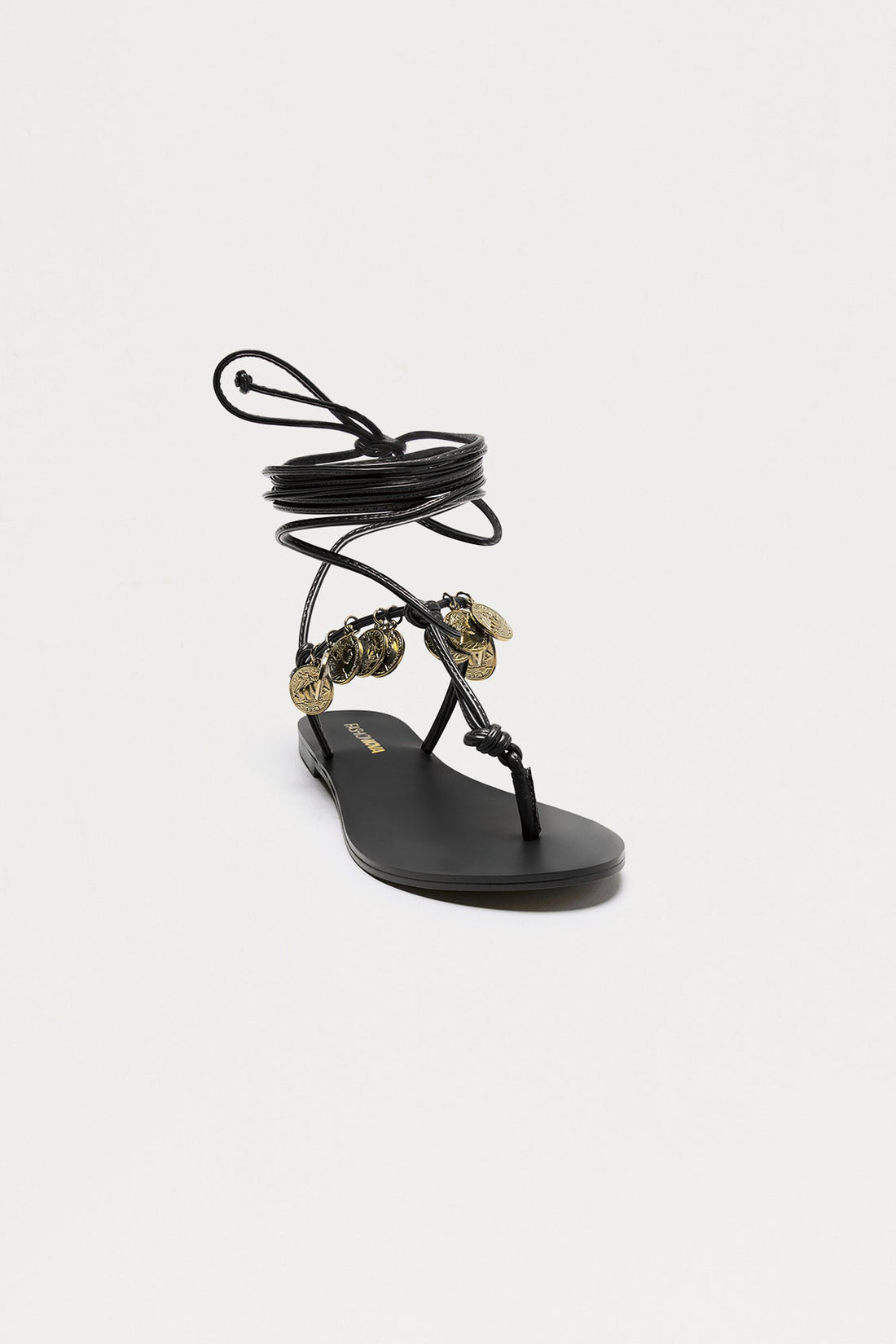Cyclades Wrap Up Sandals - Black