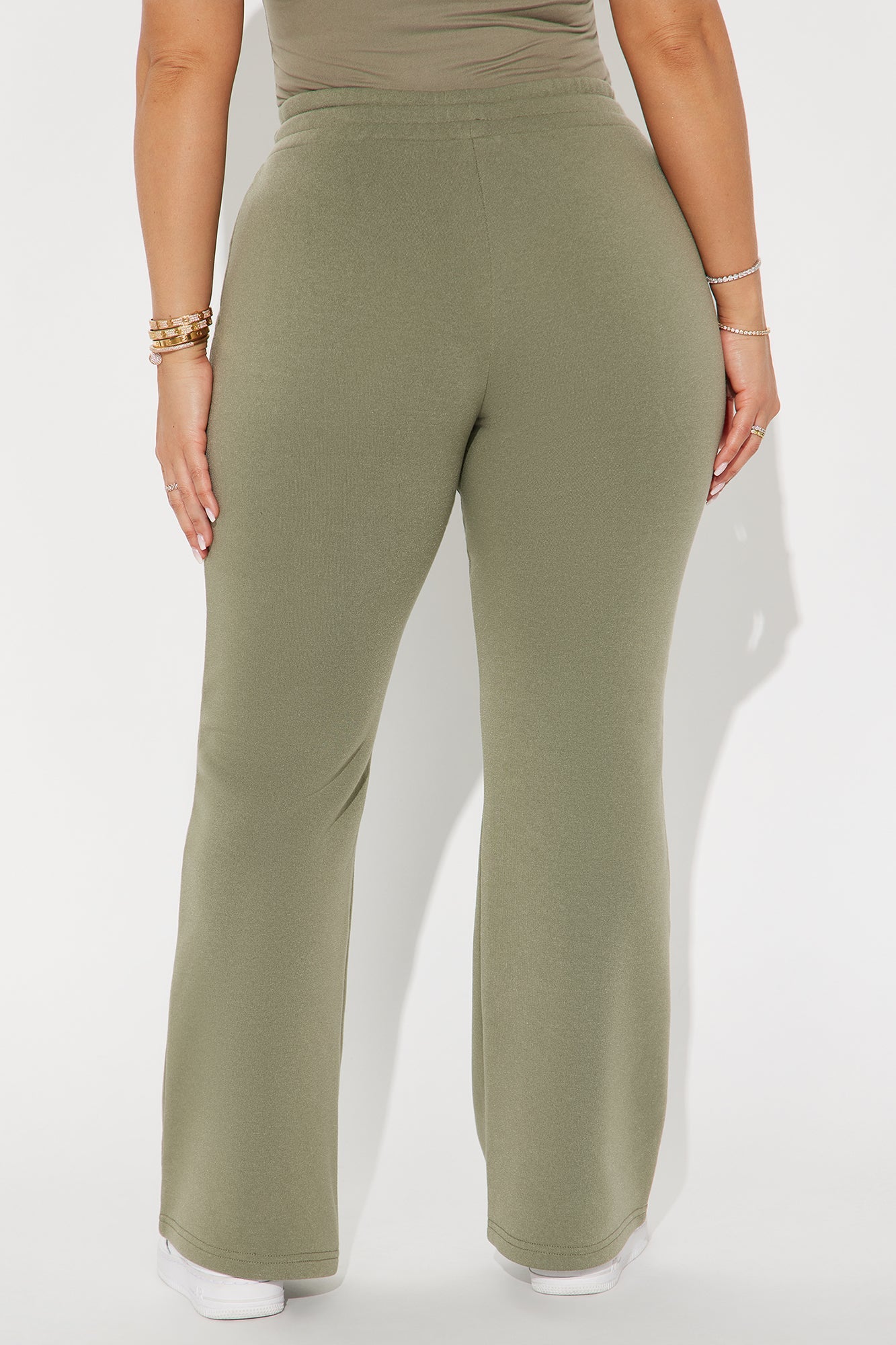 Candice Petite Lounge Flare Pant - Olive