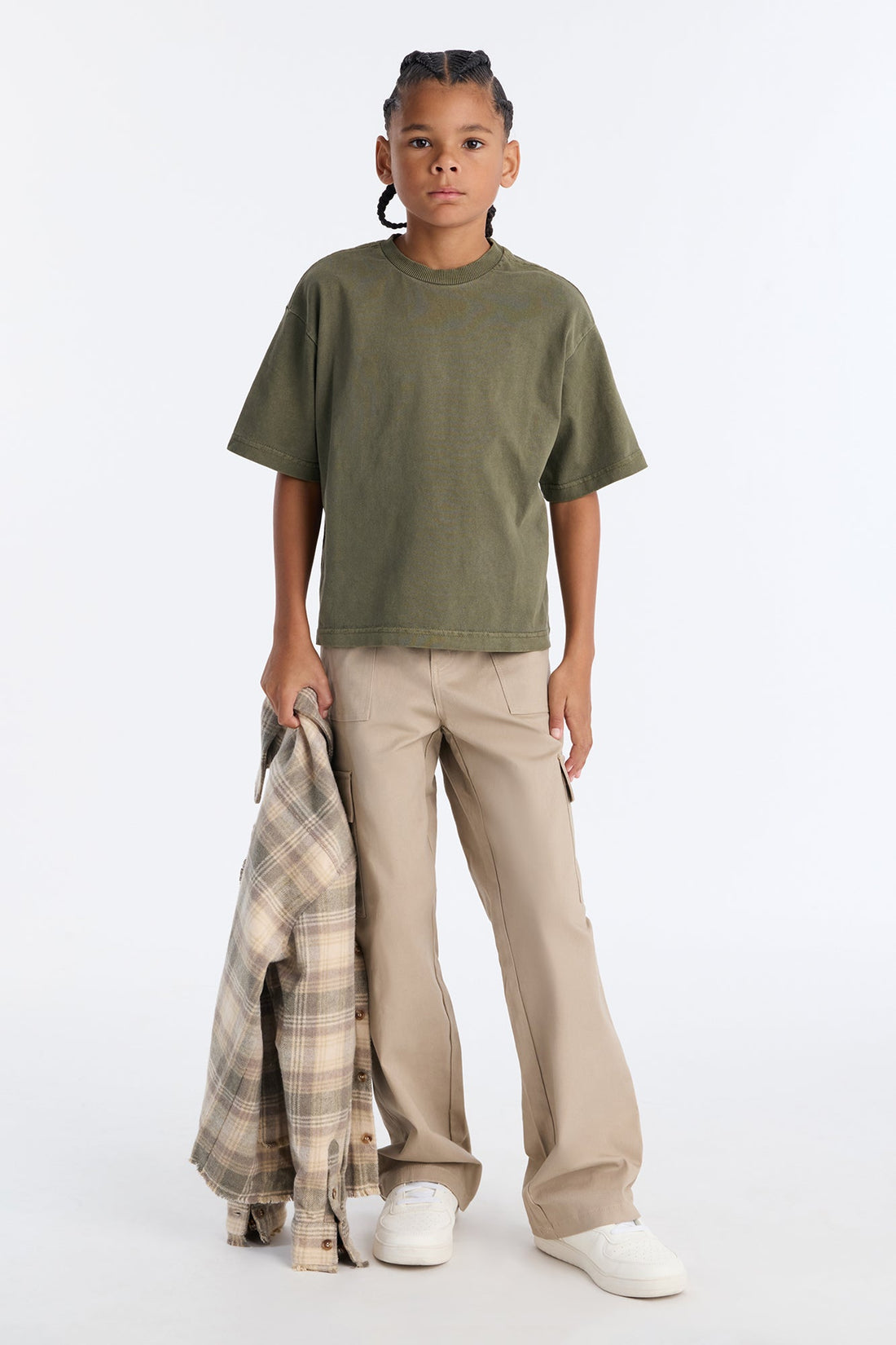 Mini Boxy Heavyweight Tee 240GSM - Olive