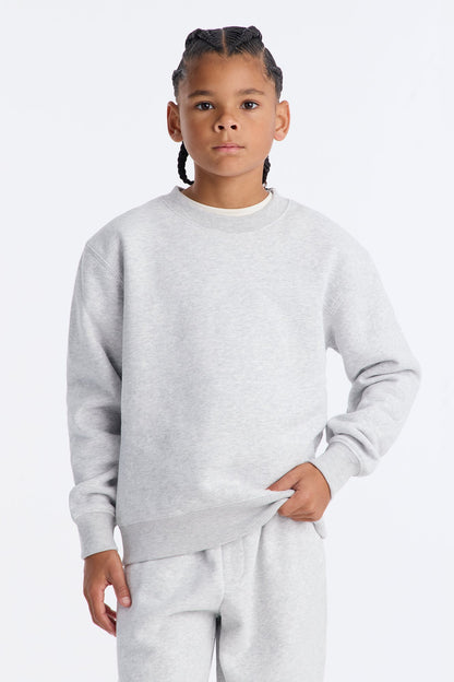 Mini 410 Oversized Crewneck Sweatshirt - Heather Grey